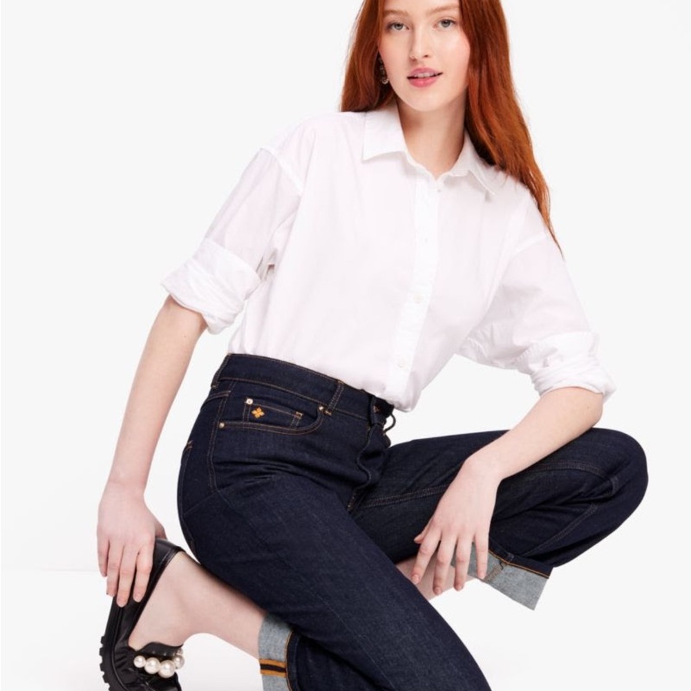 Kate Spade Straight Legged Women's Dark Blue Jeans
